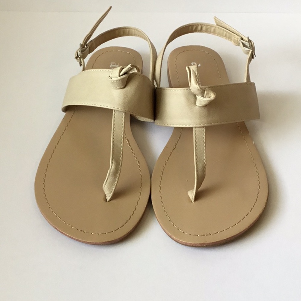 SOLD Anne Marie Sandals, Beige, Size 6.5